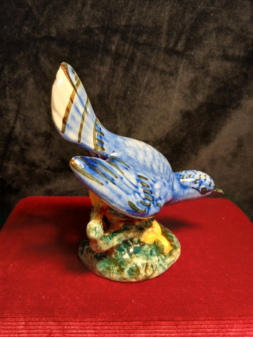 Vintage Stangl Pottery Birds Blue Jay 3276S Porcelain Bird Figurine